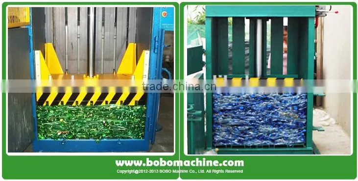 plastic scrap baler/pet bottle baling machine