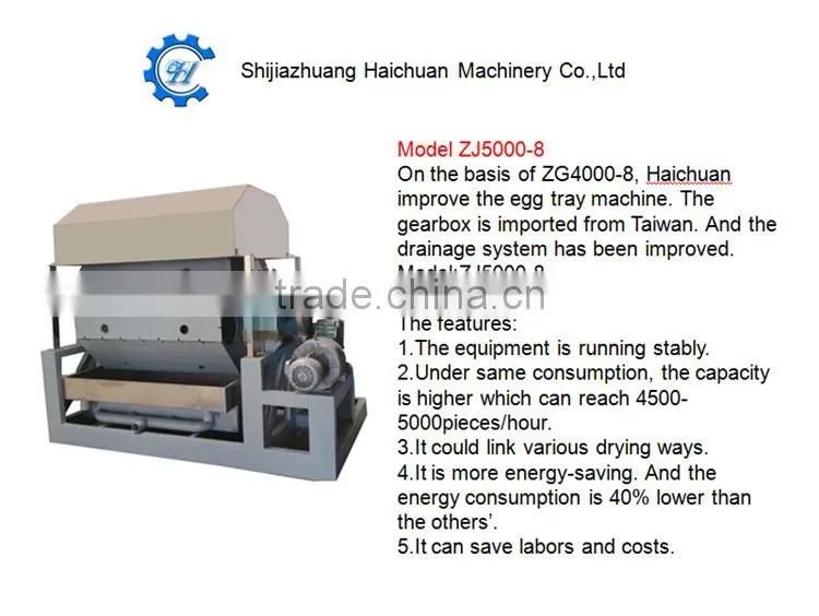 Paper production machinery for making egg tray manufacture
