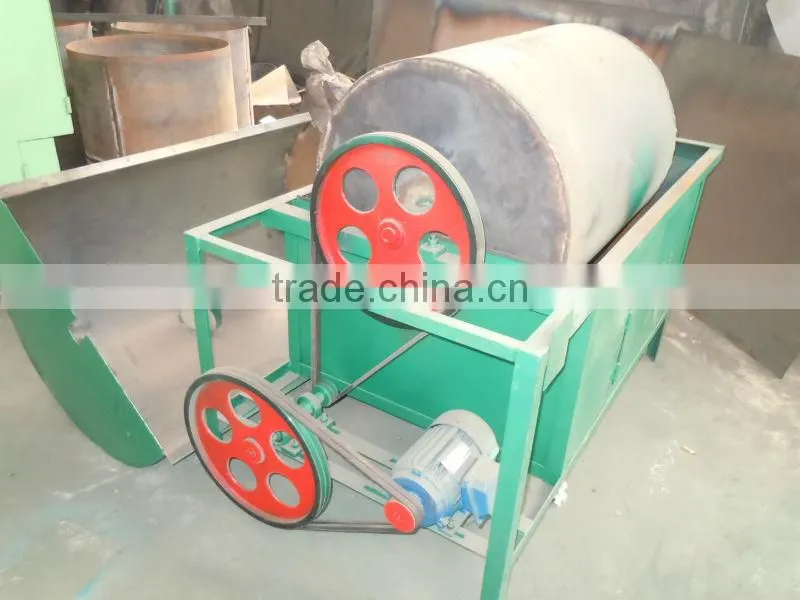 burning firewood rotary drum peanut seeds roaster for pressing vegetable oil
