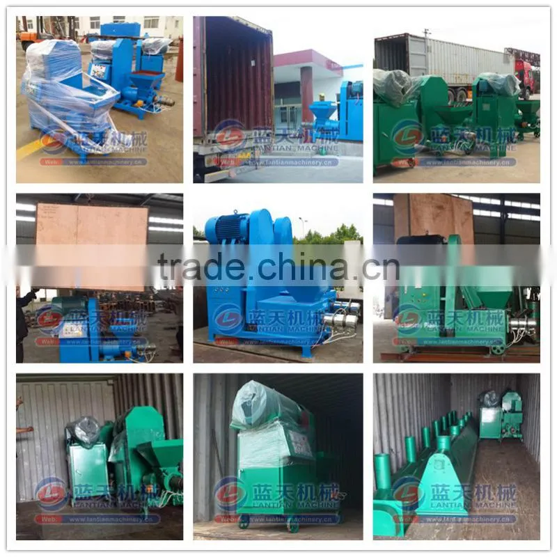 High quality ISO approved wood sawdust briquettes manufacturing machines charcoal briquette extruder machine for making rod