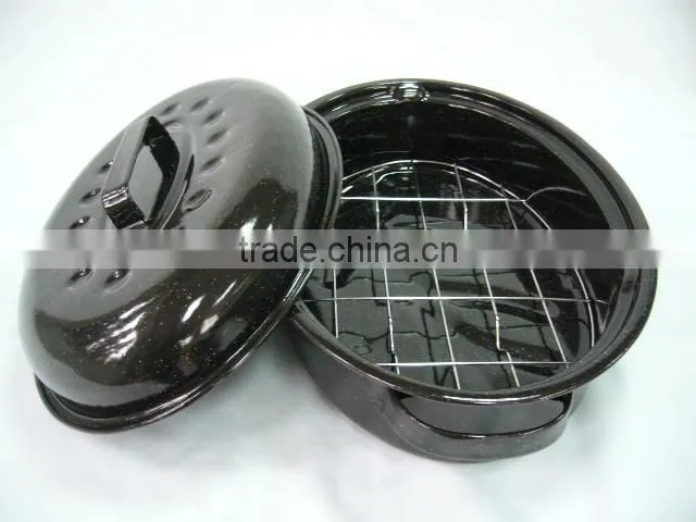 Enamel roaster pan