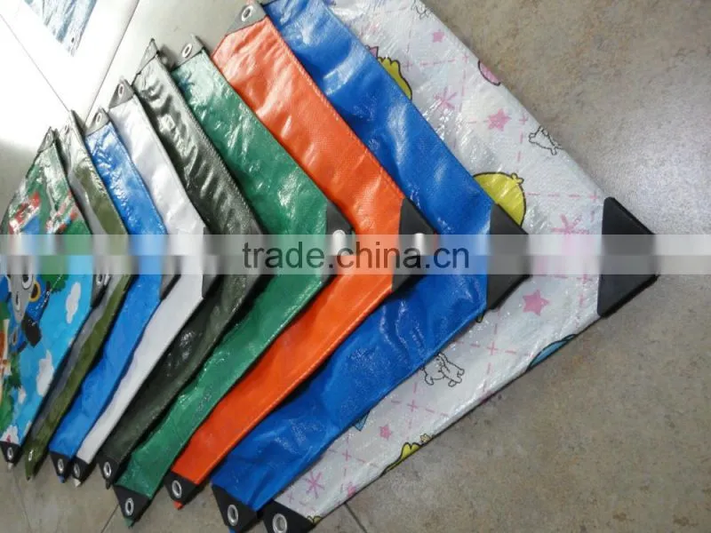 Standard pe/pvc tarpaulin size