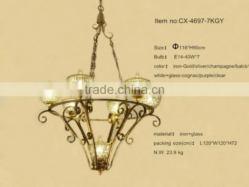 Hot Sale E14 Decorative Metal Chandelier/Beautiful New Design Three Levels Decorative Red Chandelier