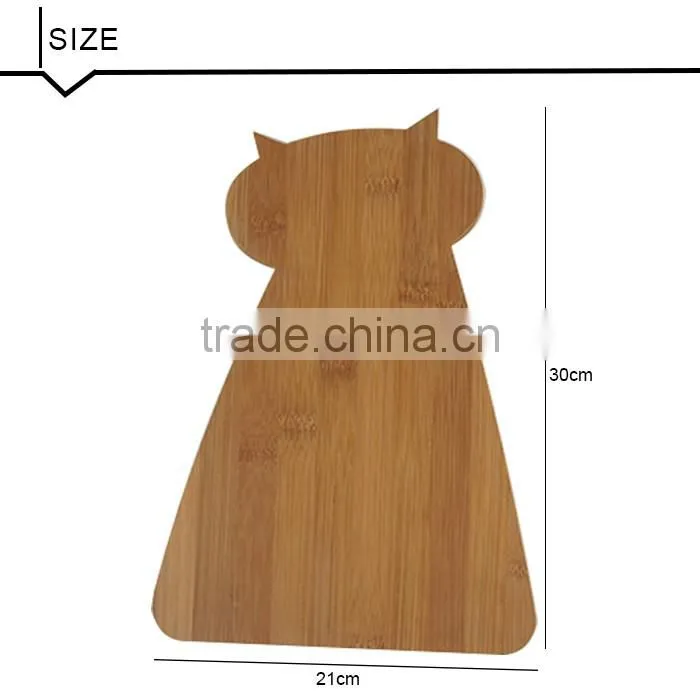 Cute Design/Shape Bamboo Cutting Board , 30*21*1cm