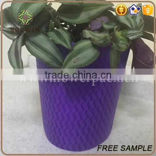 flower decoration colorful paper mesh plastic flower bag