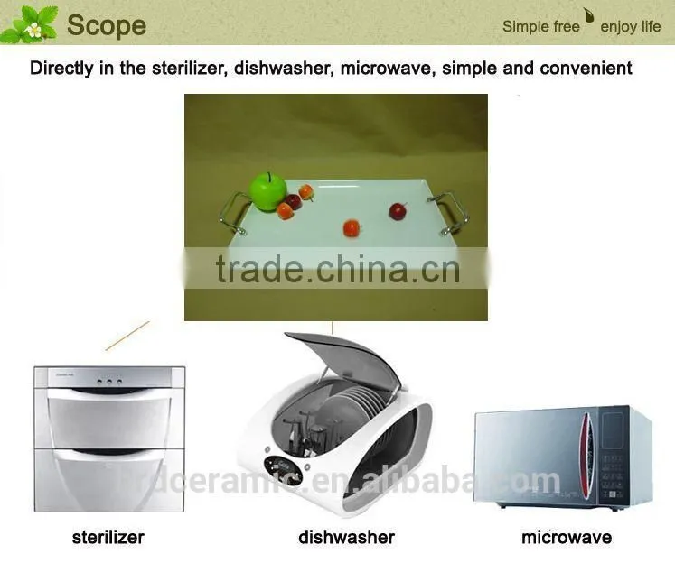 wholesale stock ceramic dinner plates with handle