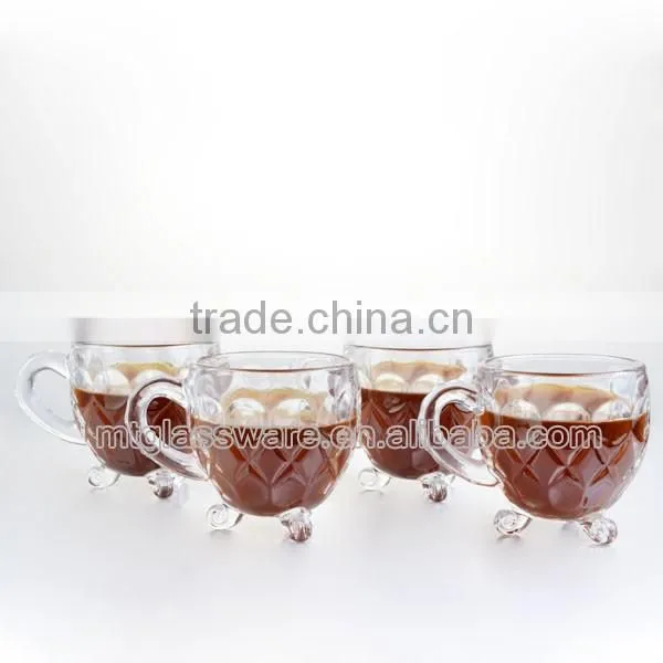 High Quality Machine made glass expresso coffee cup sets