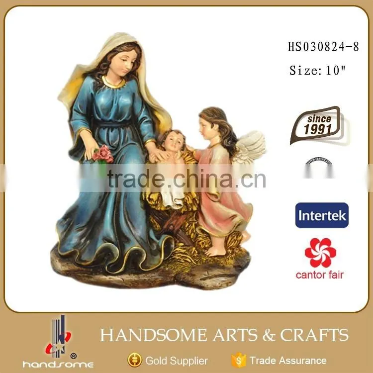 10 Inch Resin Statue Holy Family Figurine
