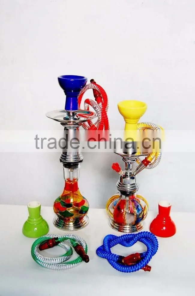glass metal coloured antique hookah for sale