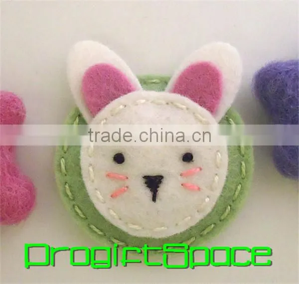 2017 No slip wool felt clip with candy cane made in China