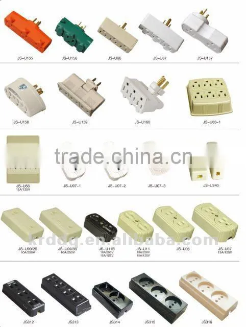 extension types of power pop universal socket outlet