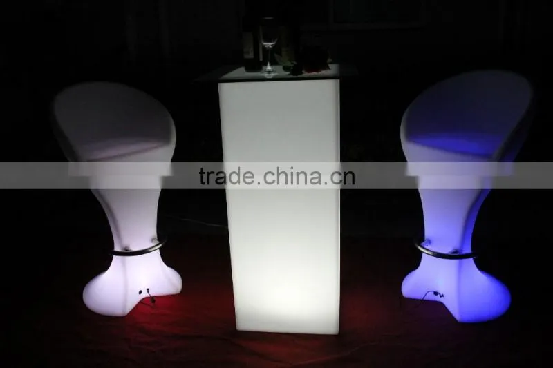 light up coffee table/light up cocktail table/light up bar cuboid table