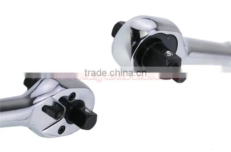 1/2", 3/8", 1/4" 3 ways ratchet handle wrench socket set repair tools