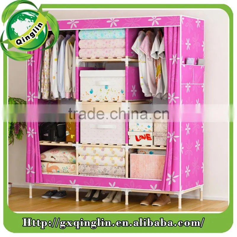 chest of drawers make by wooden and oxford fabric