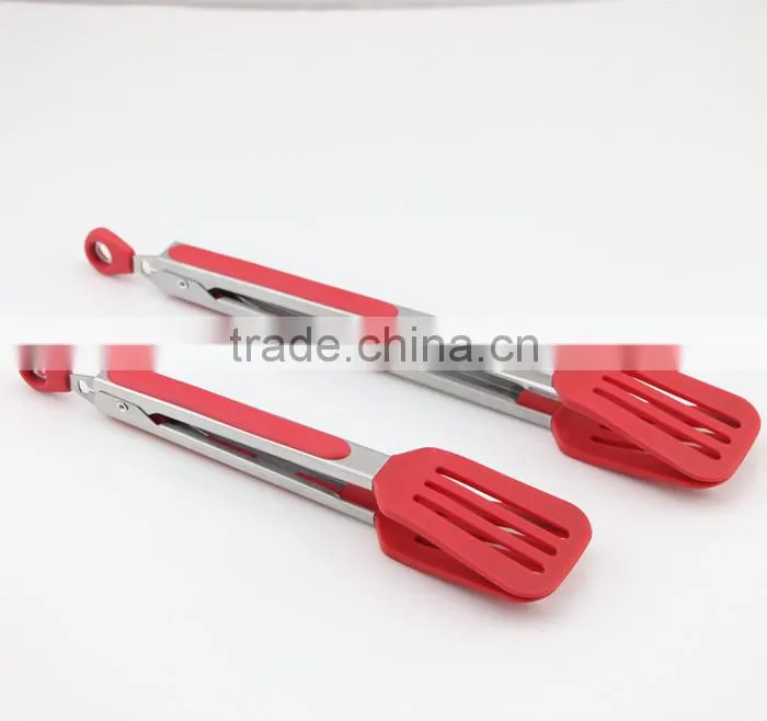 Heat Resistant Kitchen Food Cooking Spatula Tongs
