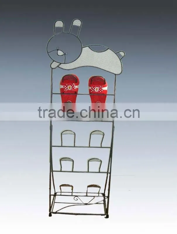 128-11 Rabbit Shape Head Metal Wire Shoe Stand