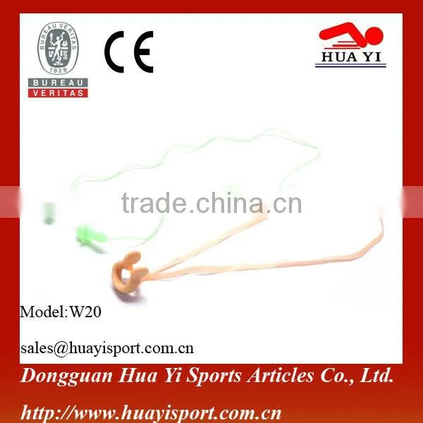 Highest Quality Swimming Soft Silicone Ear Plugs With PU String