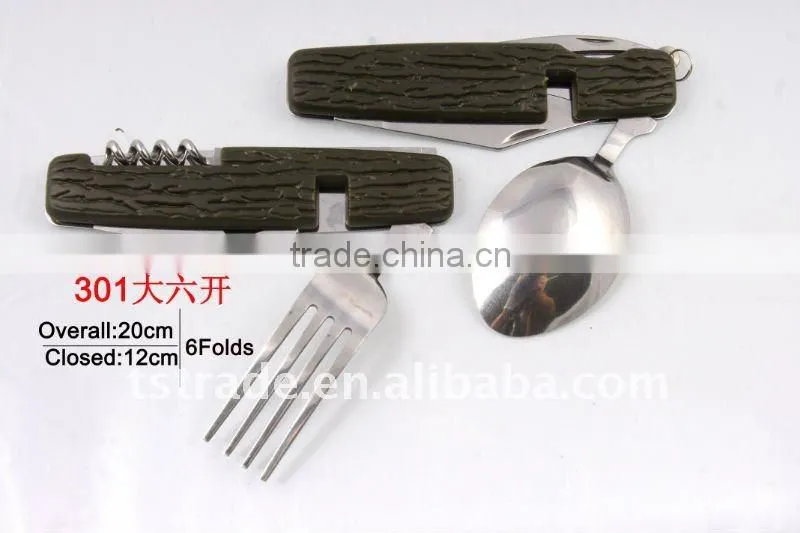 2014 new Picnic multi outdoor tableware barbecue tool Set(K121B )