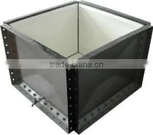 Enameled storage water tank for water treatment plants