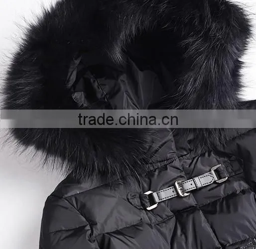 Faux Fox Fur Hooded Coat Woman