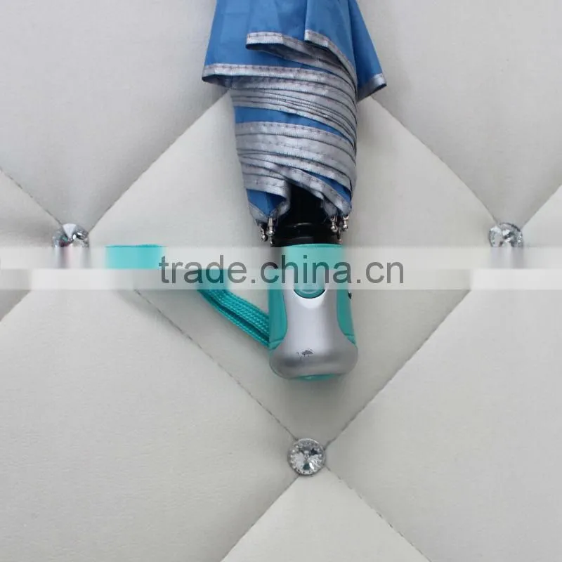 3 Folding auto open and close sun umbrella