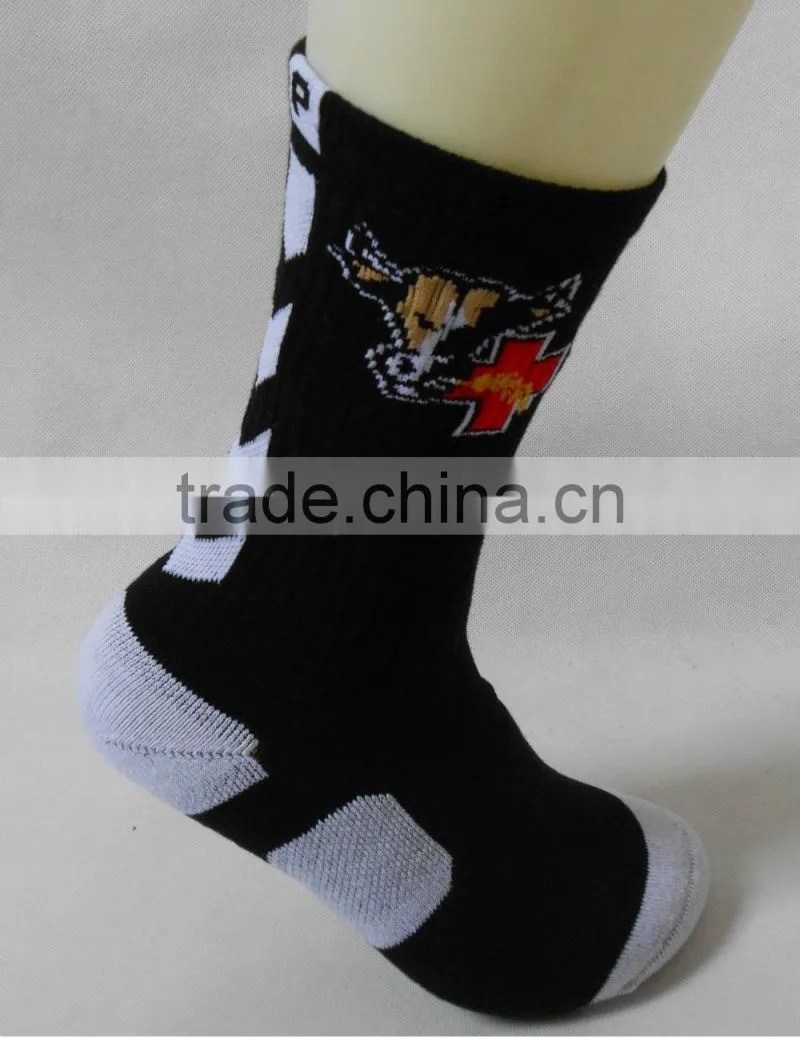 Basketball sports elite bulk cartoon tube cotton wholesale socks