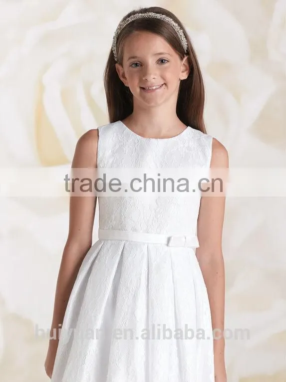 beautiful lace round neck baby gown burgundy flower girl dresses