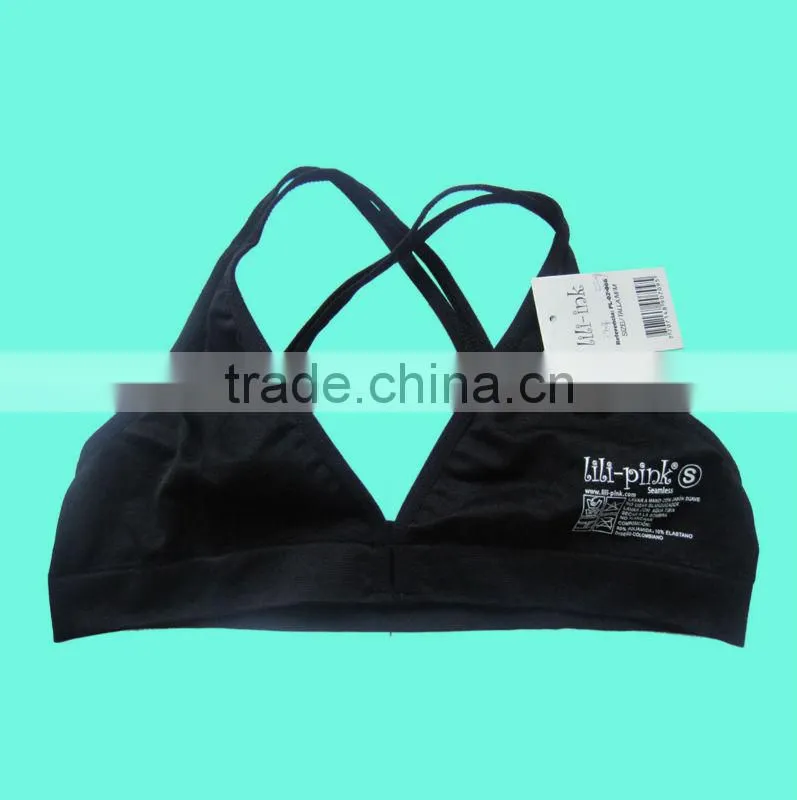 Ladies' sexy seamless yoga bra