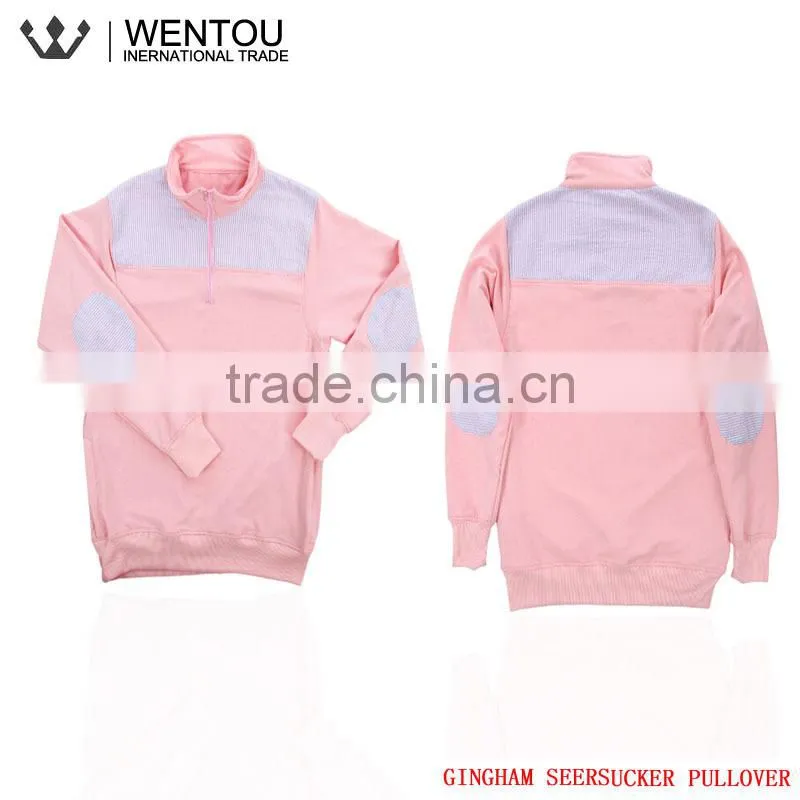 Monogram Ladies Oversized Seersucker Jersey Pullover