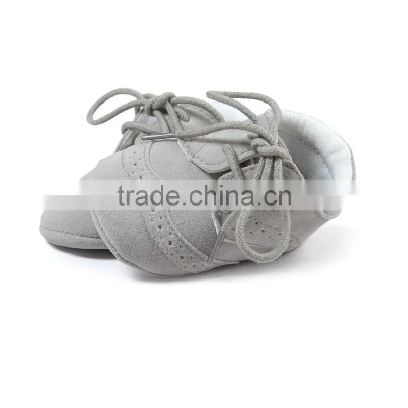 baby boys fashion shoes, PU baby shoes with strings, new design baby boy shoes