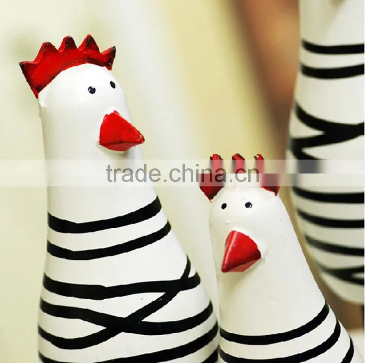 factory sale cute chicken family woodcarving easter decoration