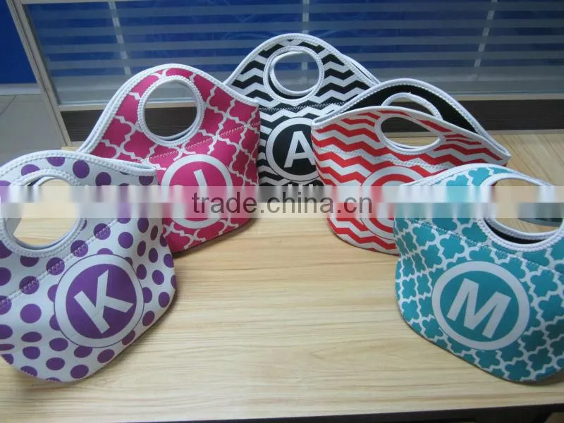 high quality colorful Neoprene lunch bag