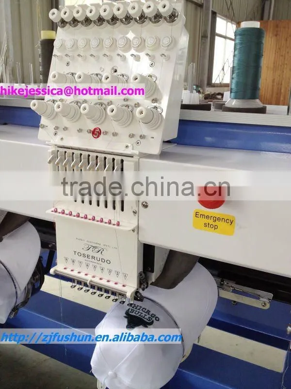 YINGYING 1502 1202 2heads double heads 15needles 12colors 12needles compact flat and cap t shirt computerized embroidery machine