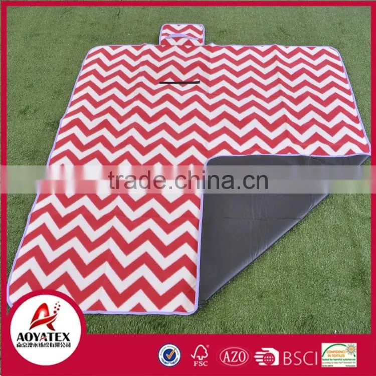 Waterproof polar fleece leisure outdoor picnic blanket