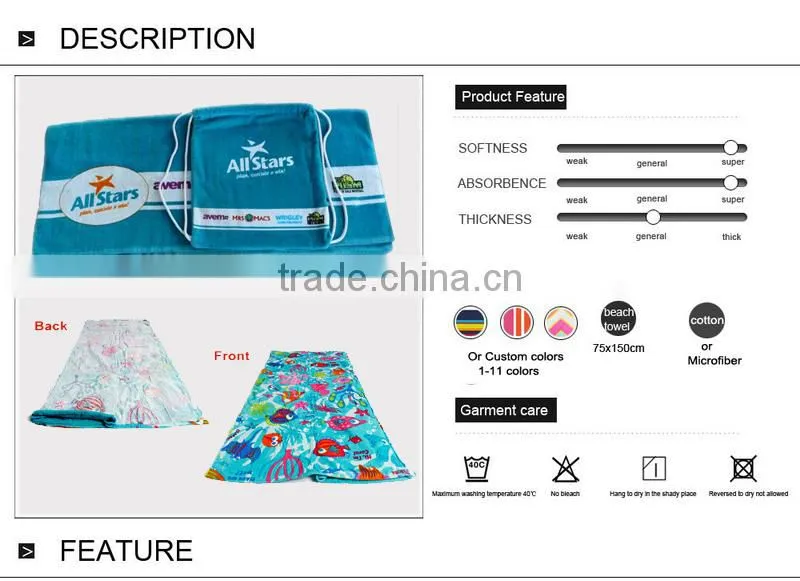 Drawstring With mat Custom printed All in one folding towel beach bag