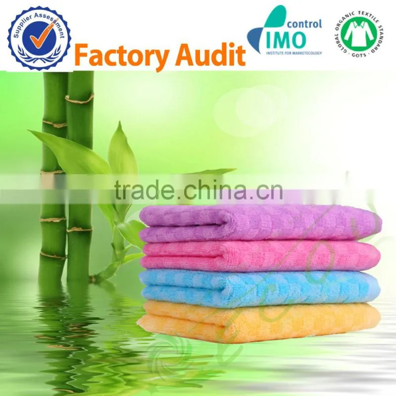 Softextile high quality organic bamboo bath face towel sets bamboo towel