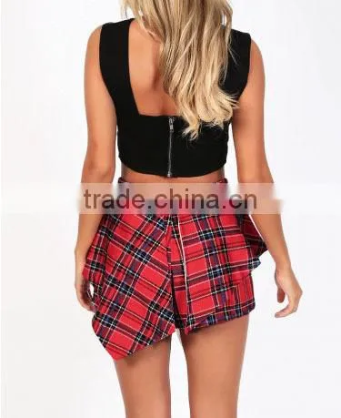high waisted skort