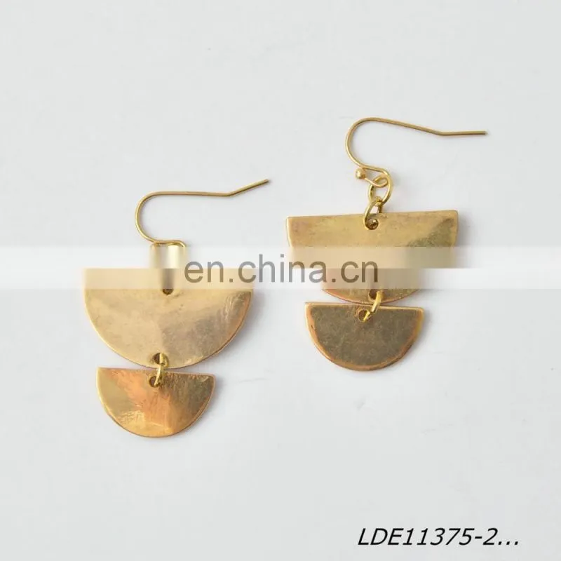Moon Earring Geometric Earrings Half Circle Earrings