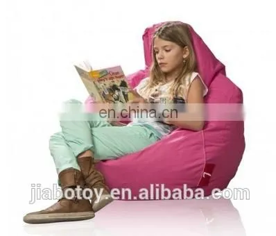 Salon chair lazy boy bean L shape sofa chair, pink beanbag with side pocket kids Animal shaped bean bag for kids