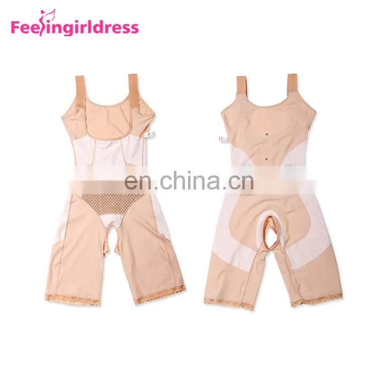 Full Nude Sleeveless Nylon Sexy Fat Women Shapewear Wholesale Body Shaper