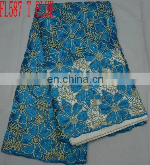 Hot sale cotton lace/ african cord lace/ guipure lace/ embroidery lace