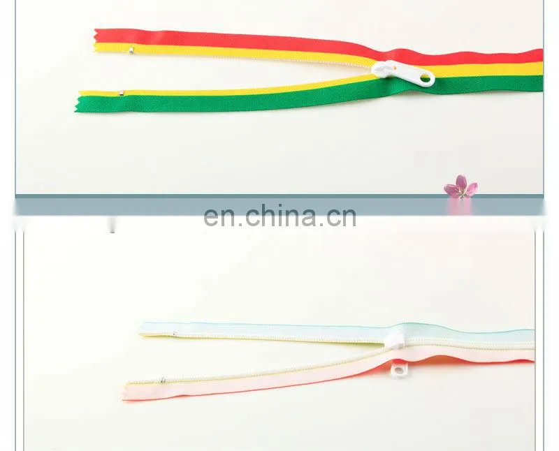 Specialty gold metal zipper