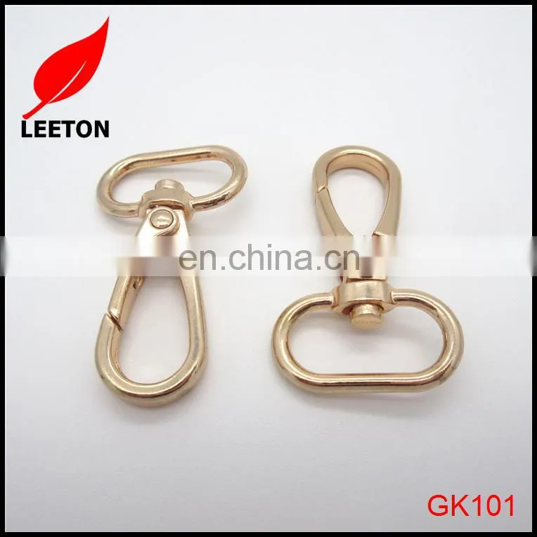 20mm light gold swivel snap hook for lanyards
