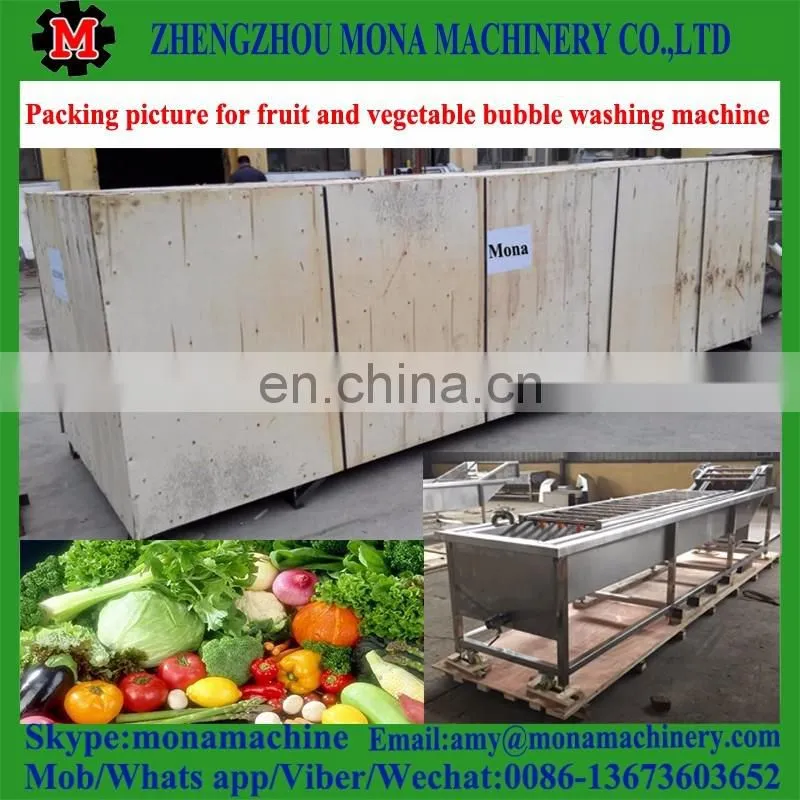 High Speed Ozone sterilizing vegetable washing machine / Bubble fruit washing machine