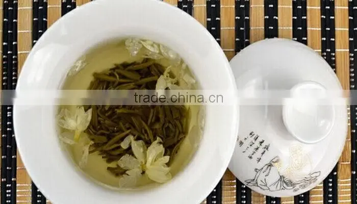 Bitanpiaoxue jasmine tea,Snow flakes,Full of aroma,Jasmine tea.