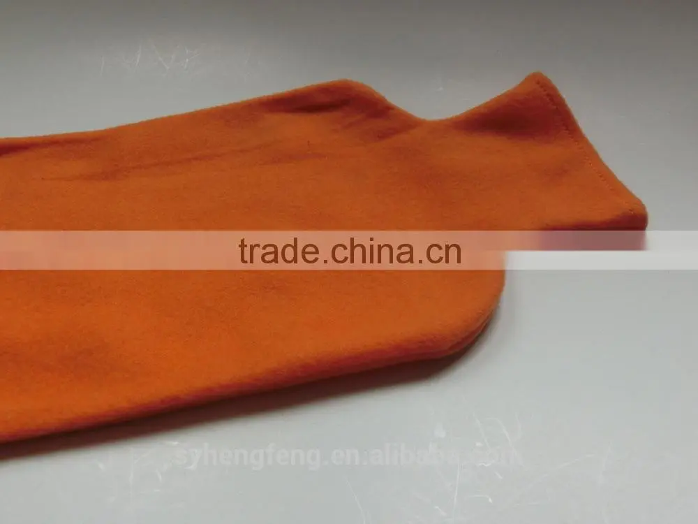 Winter Pure color polar fleece hot water bag cover