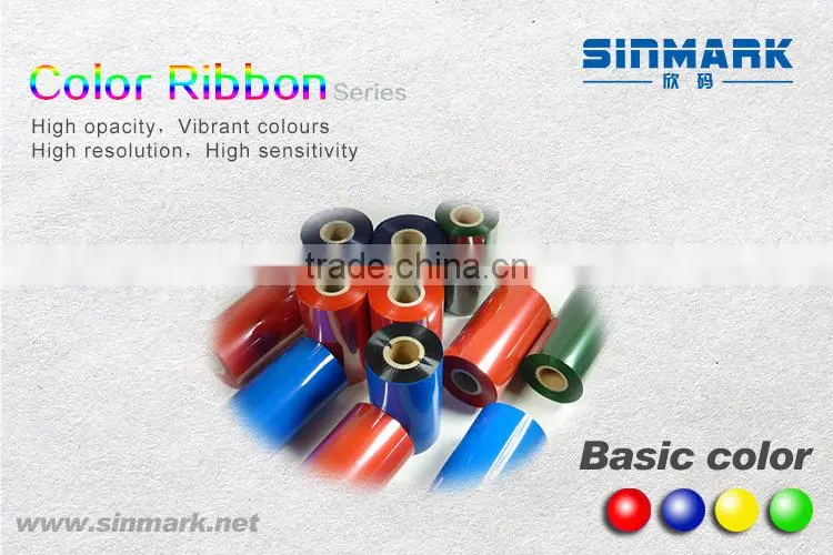 thermal transfer Color Ribbon Yellow barcode ribbon