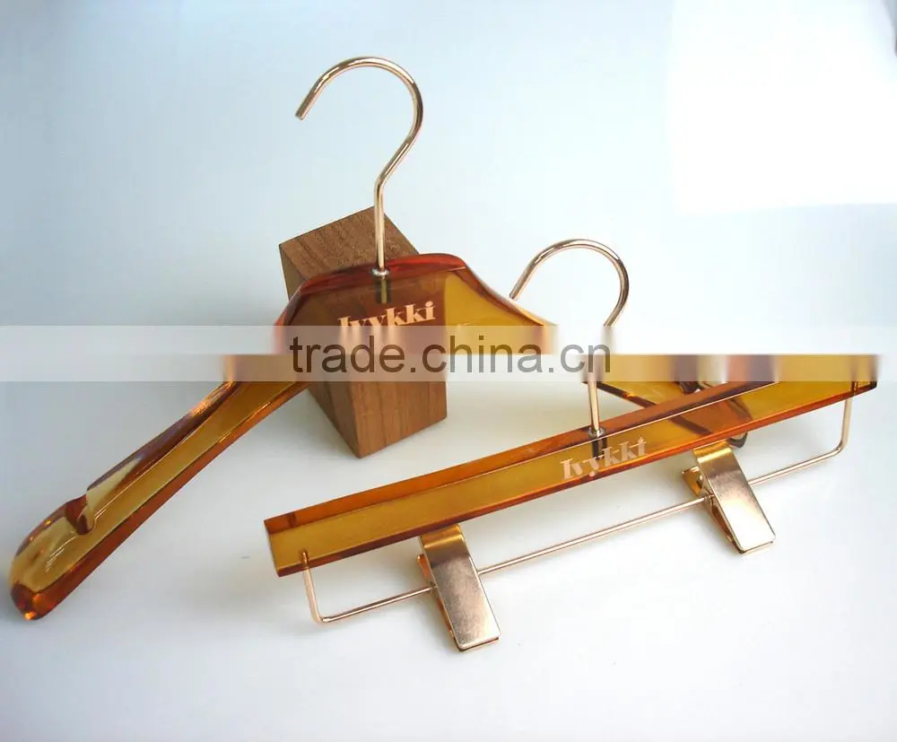 Luxury coat hanger crystal clothes hanger with custom logo