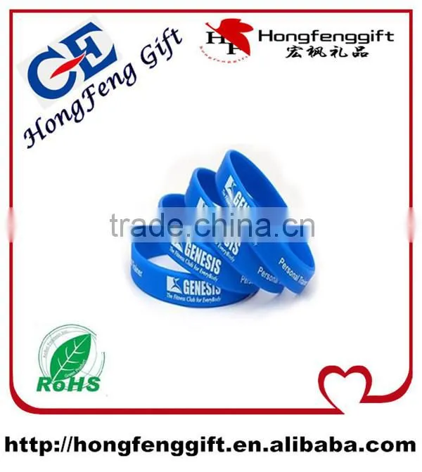 Custom Debossed Beautiful Full Color Silicone Wristbands
