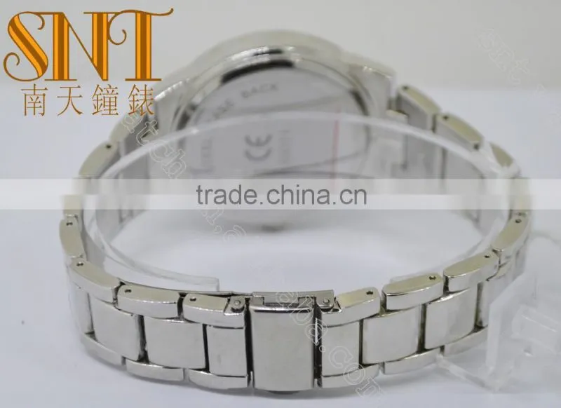 Fashion Matte Silver Dial With 3 Chrono Eye, High Quality Stainless Steel Watch